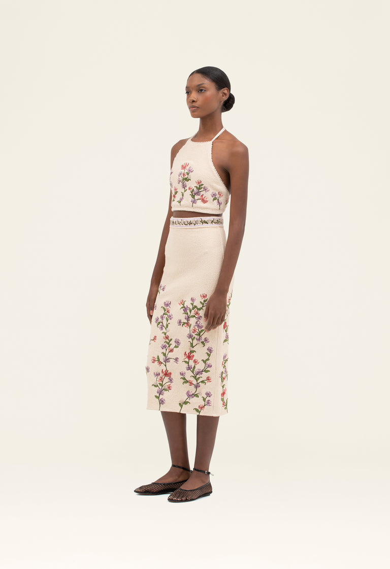 Aurora-Chlorella-Honeysuckle-Midi-Skirt-17586-1 - 1