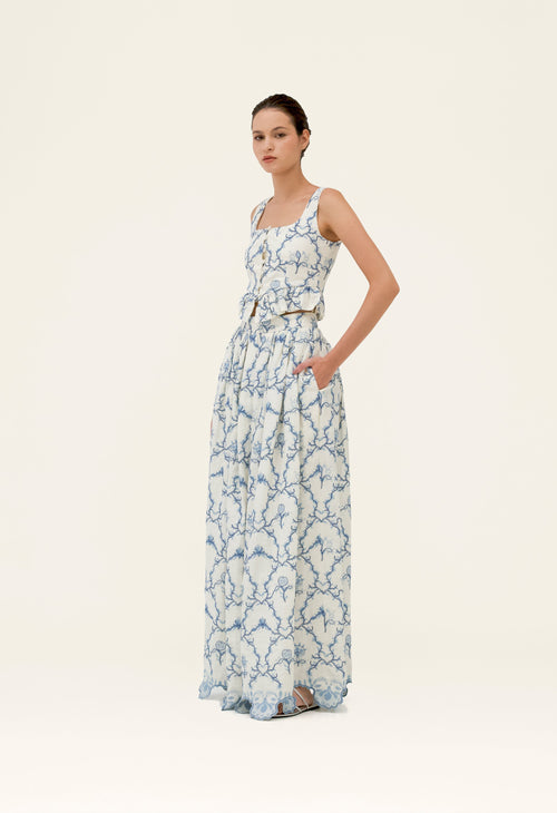 Main image -   Suspiro-Tangelo-Floritura-Maxi-Skirt-19136-1.jpg