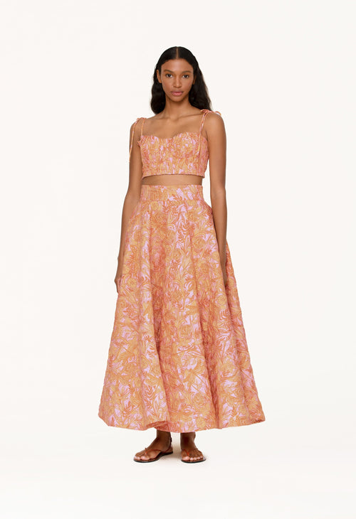 Main image -   Bergamota-Vuelo-Atardecer-Maxi-Skirt-10390