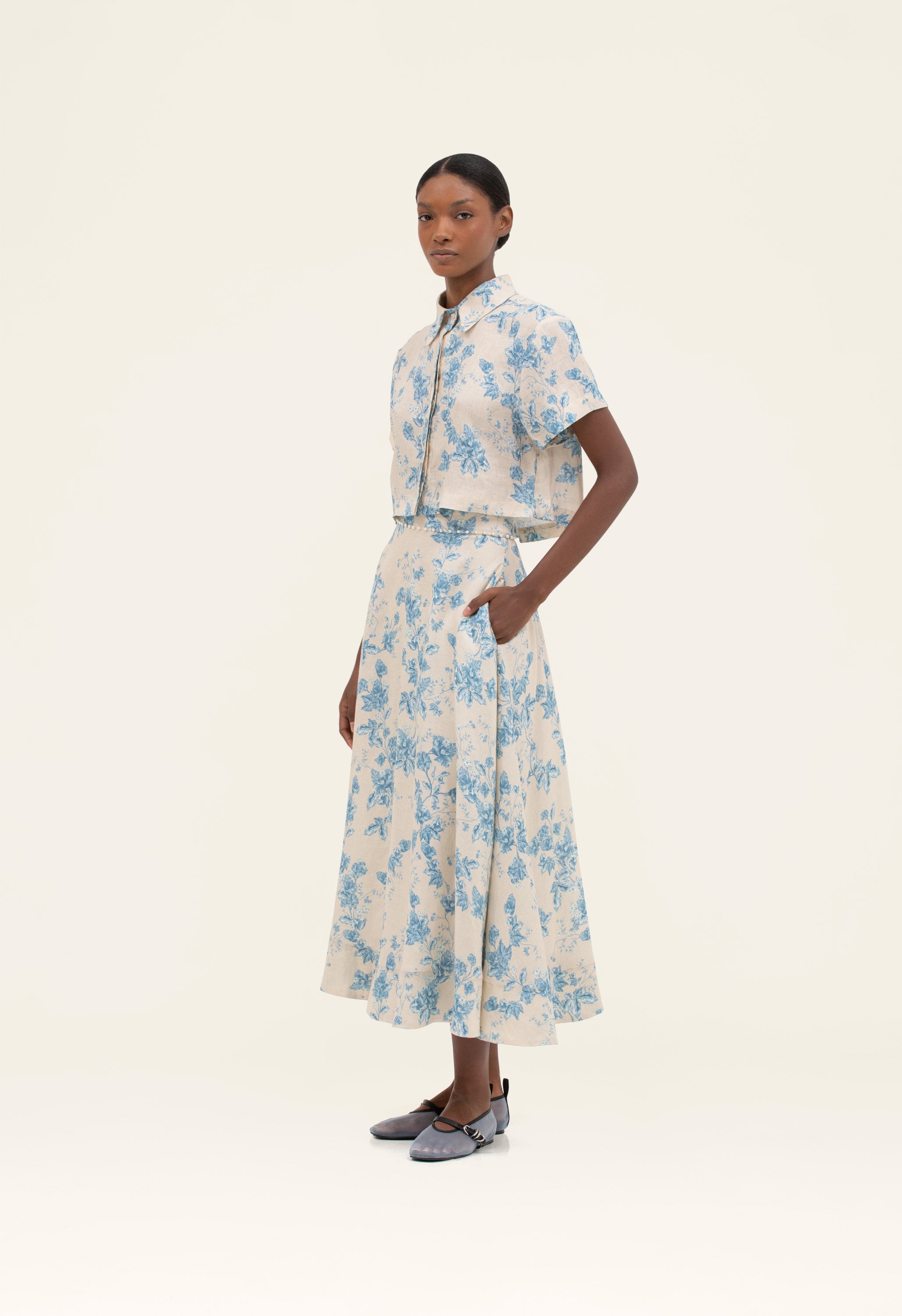 Bergamota Bougainvillea Maxi Skirt | Agua by Agua Bendita – AGUA
