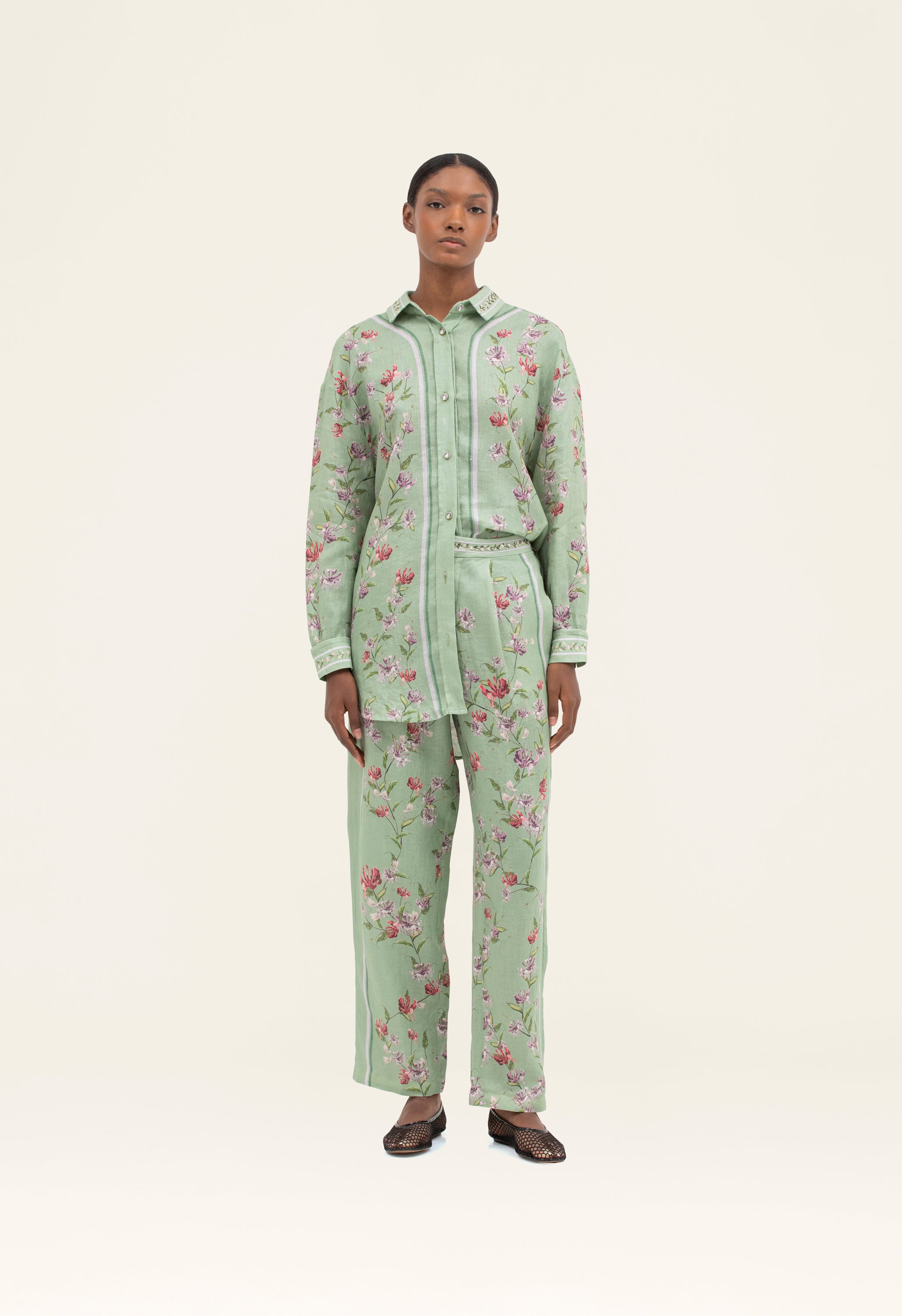 Cecilia Honeysuckle Shirt | Agua by Agua Bendita – Agua by