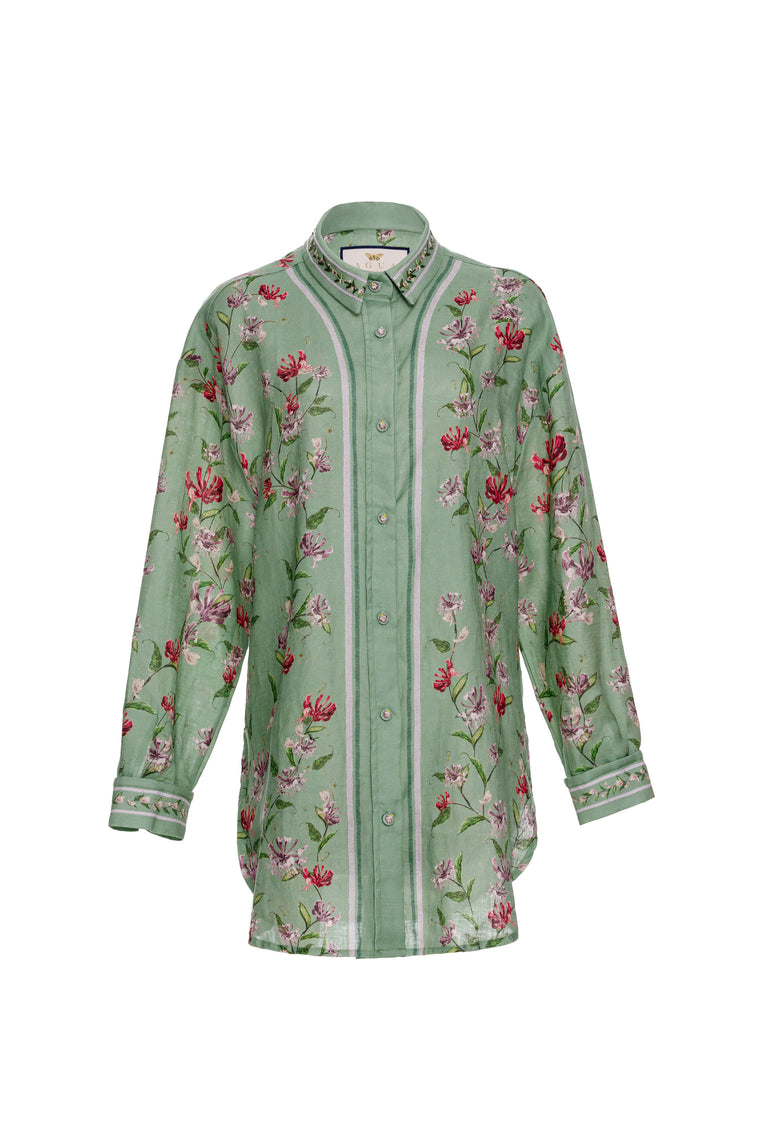 ＆ellecy アンドエルシーtシャツ アートロゴ 女の子 花 ロイス