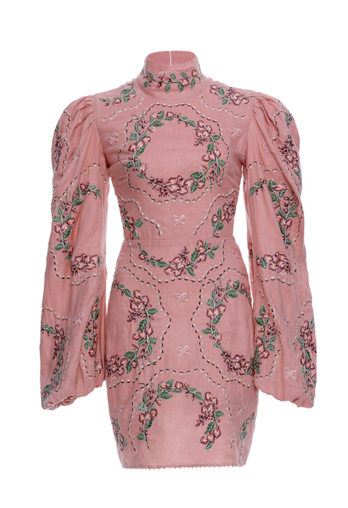 Hover Alternative image -   Aurora-Guaba-Wisteria-Mini-Dress-17548-6-HOVER 