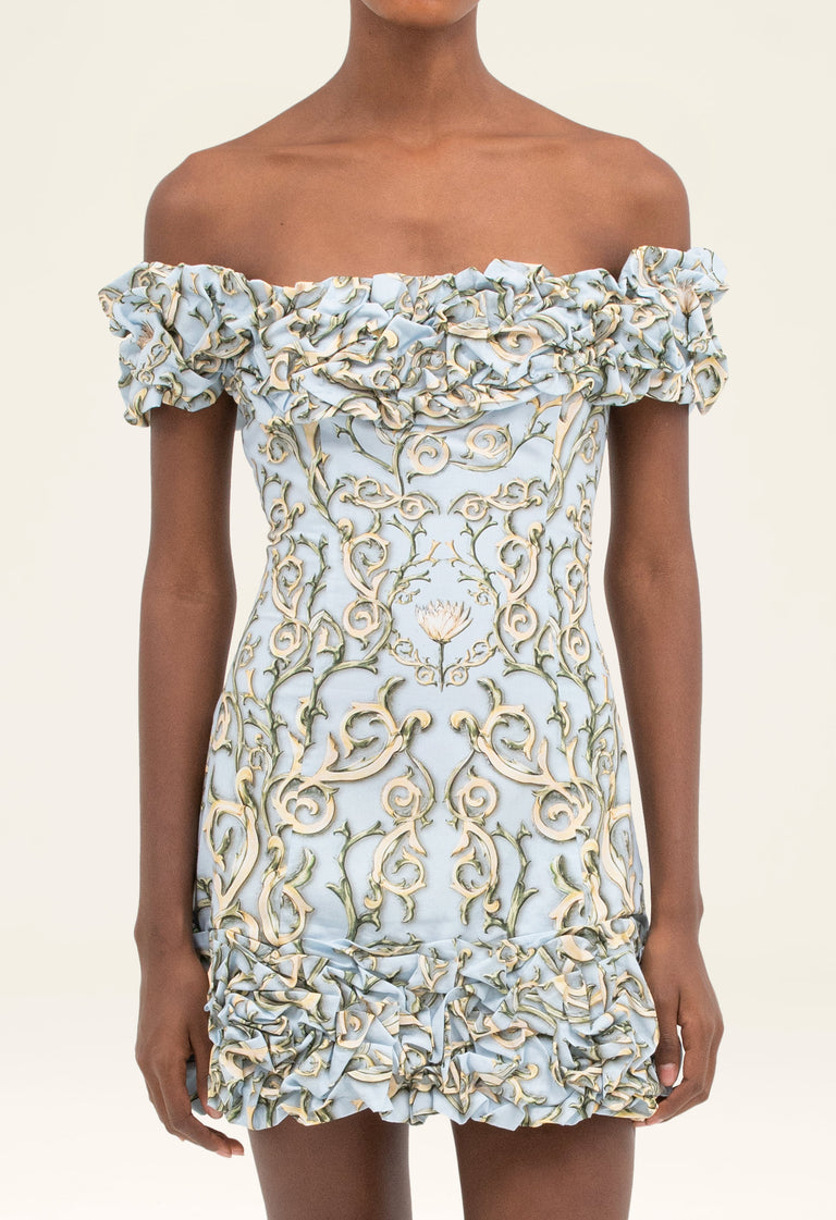 Jardín Soledad Mini Dress | Agua by Agua Bendita – AGUA by