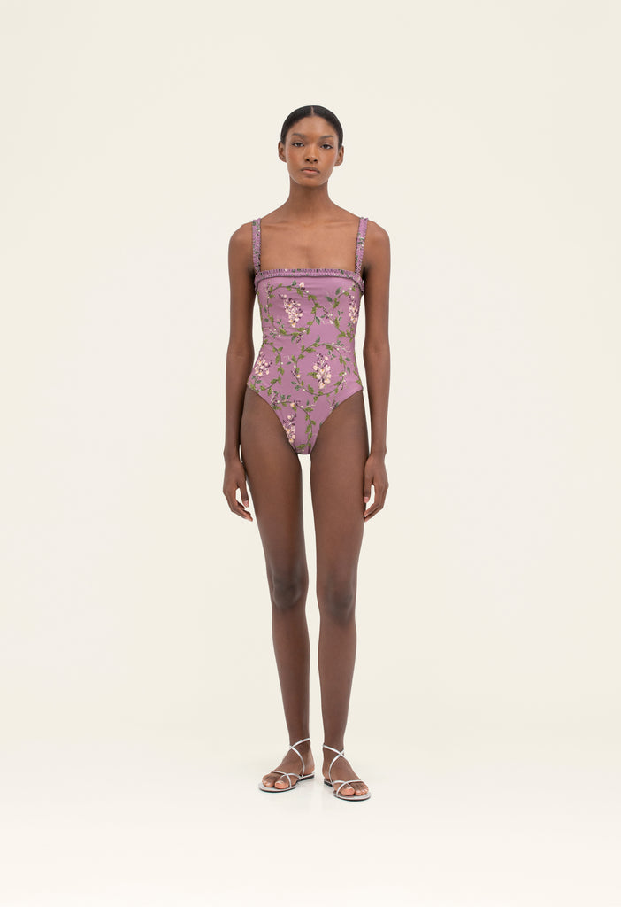 ワンピース FLOWER LACE BALLOON ONE PIECE FLOWER LACE BALLOON ONE PIECE