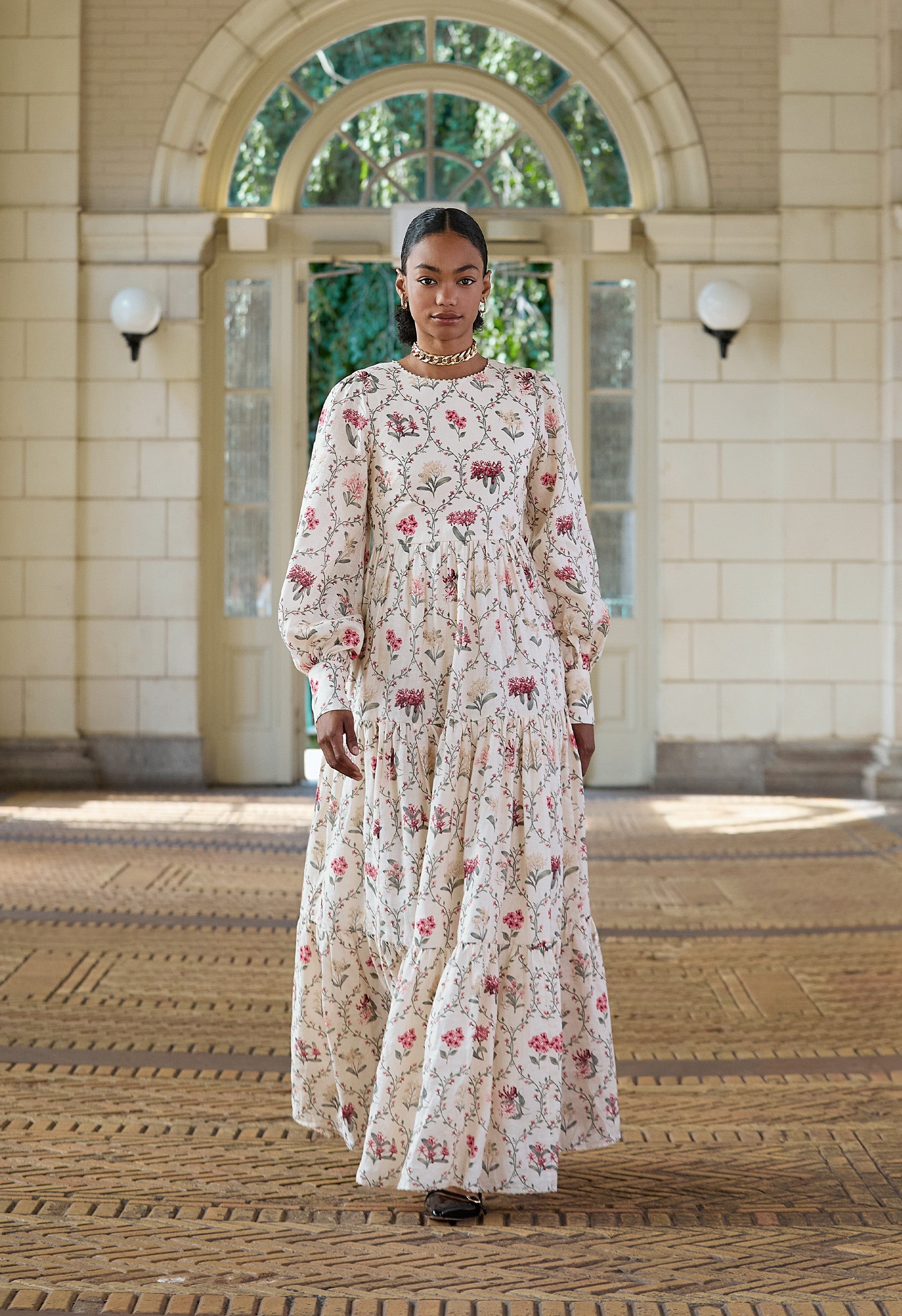 agua bendita clare maxi dress Nuez Orquidea Maxi Dress XS