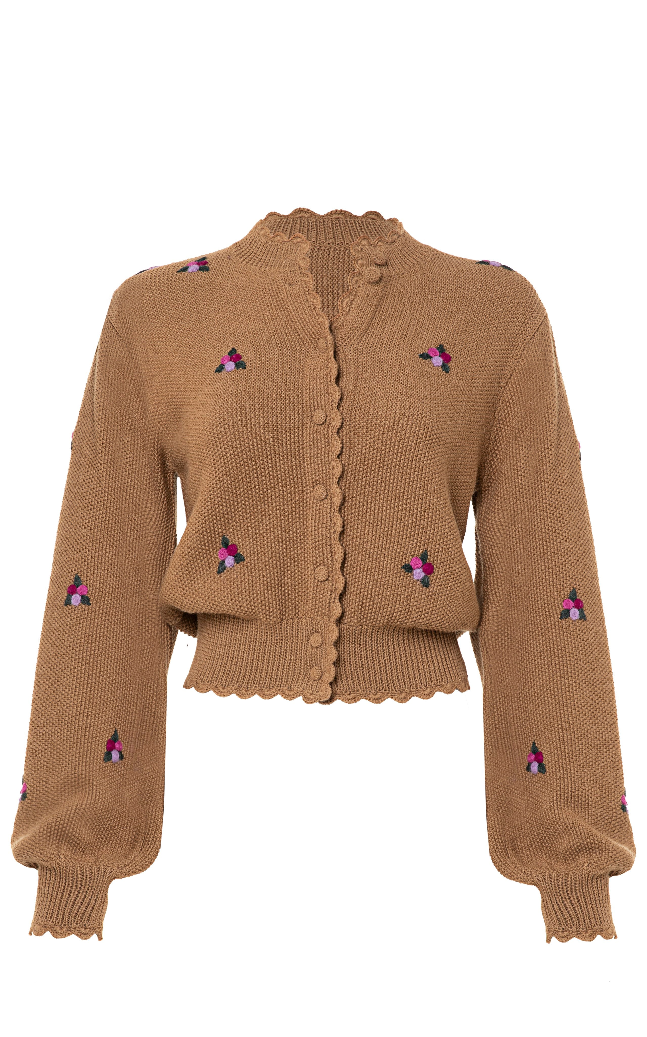 Pradera Brown Cardigan | Agua by Agua Bendita x ESCVDO – AGUA by