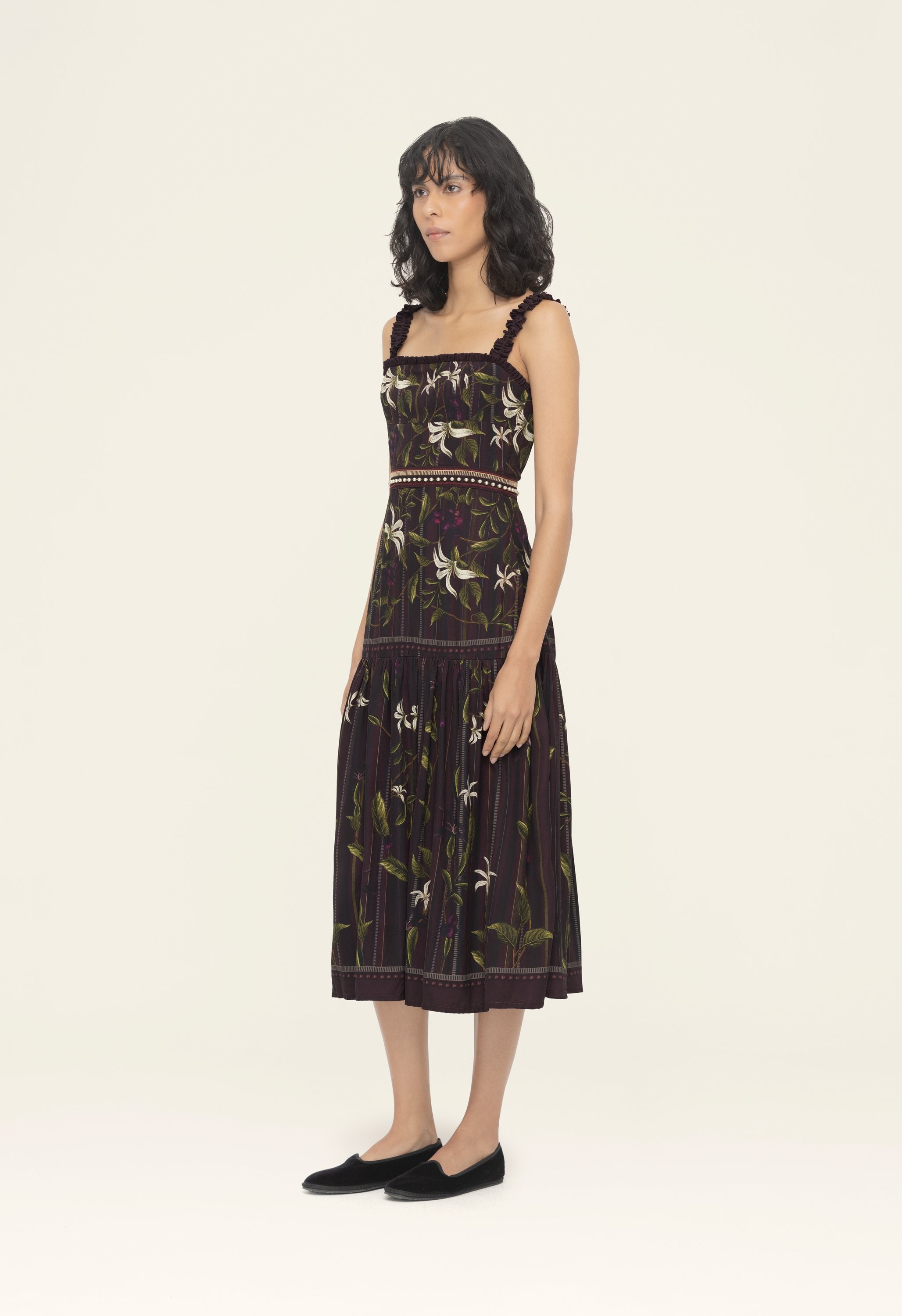 agua by agua bendita nispero midi dress Agua Bendita Women's Nispero Moriche Midi Dress