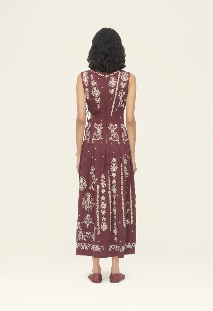 chinese dress ladies Otoño Relato Midi Dress