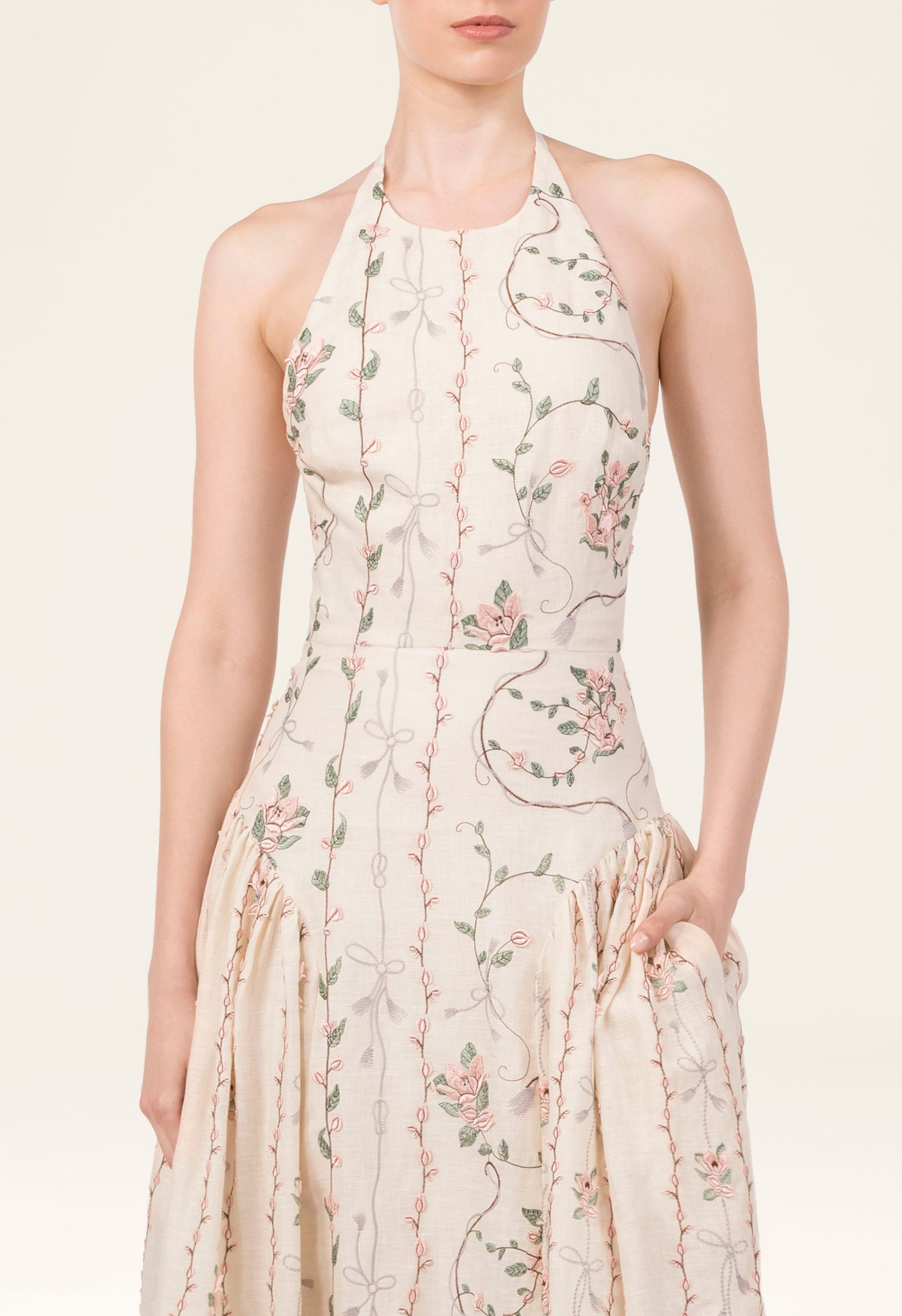 BALSA Navegante Midi Dress | 23422 | AGUA by Agua Bendita – AGUA