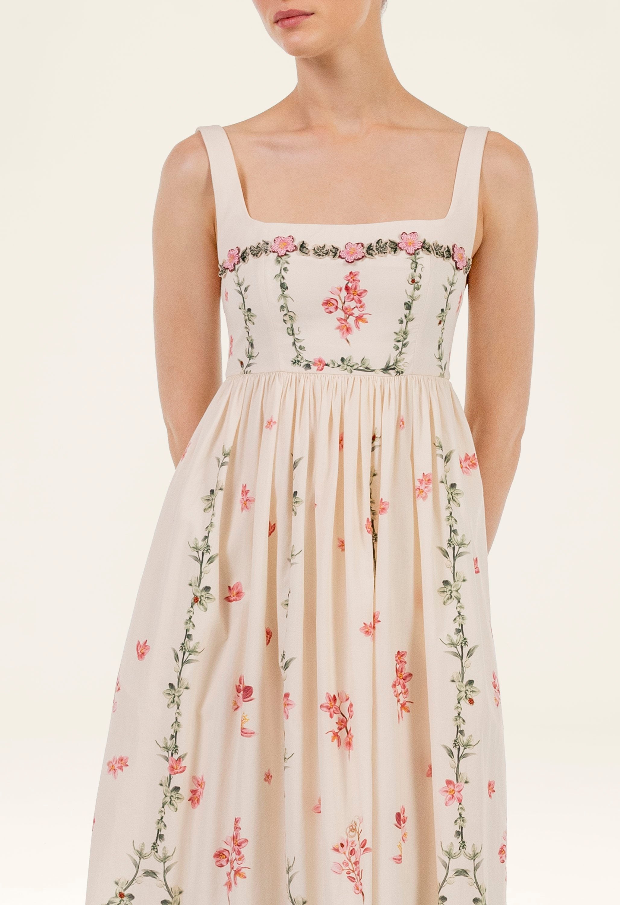 Barbara Cauca Midi Dress | 20858 | AGUA by Agua Bendita) – AGUA by