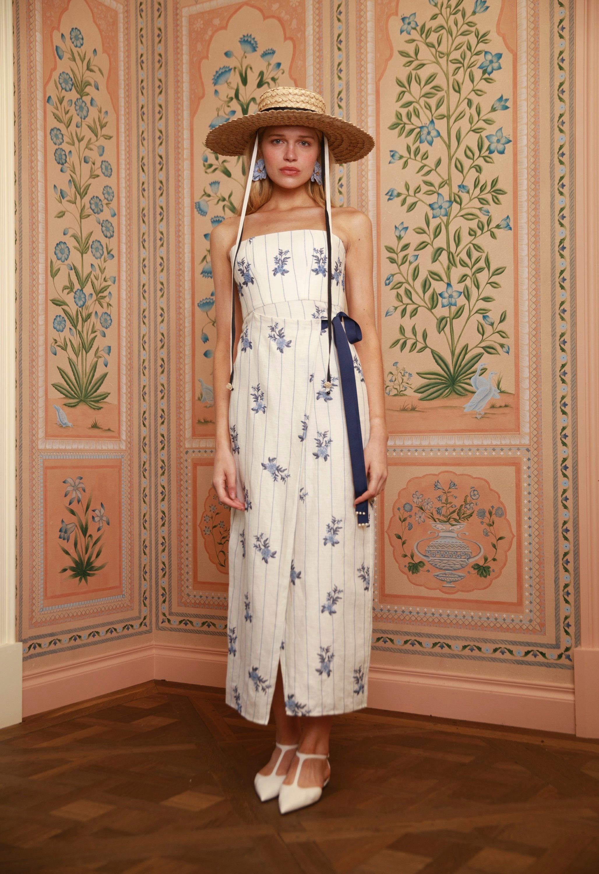 agua by agua bendita cinéfila printed linen maxi dress Cinefila Valle Maxi Dress XL