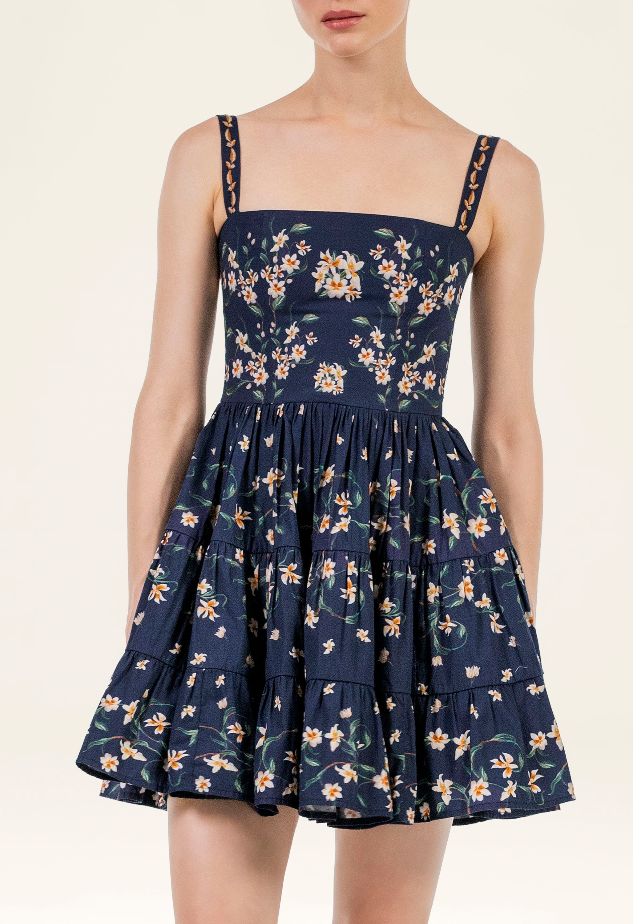 agua by agua bendita lima mini dress Agua by Agua Bendita Lima Mini Dress in Navy