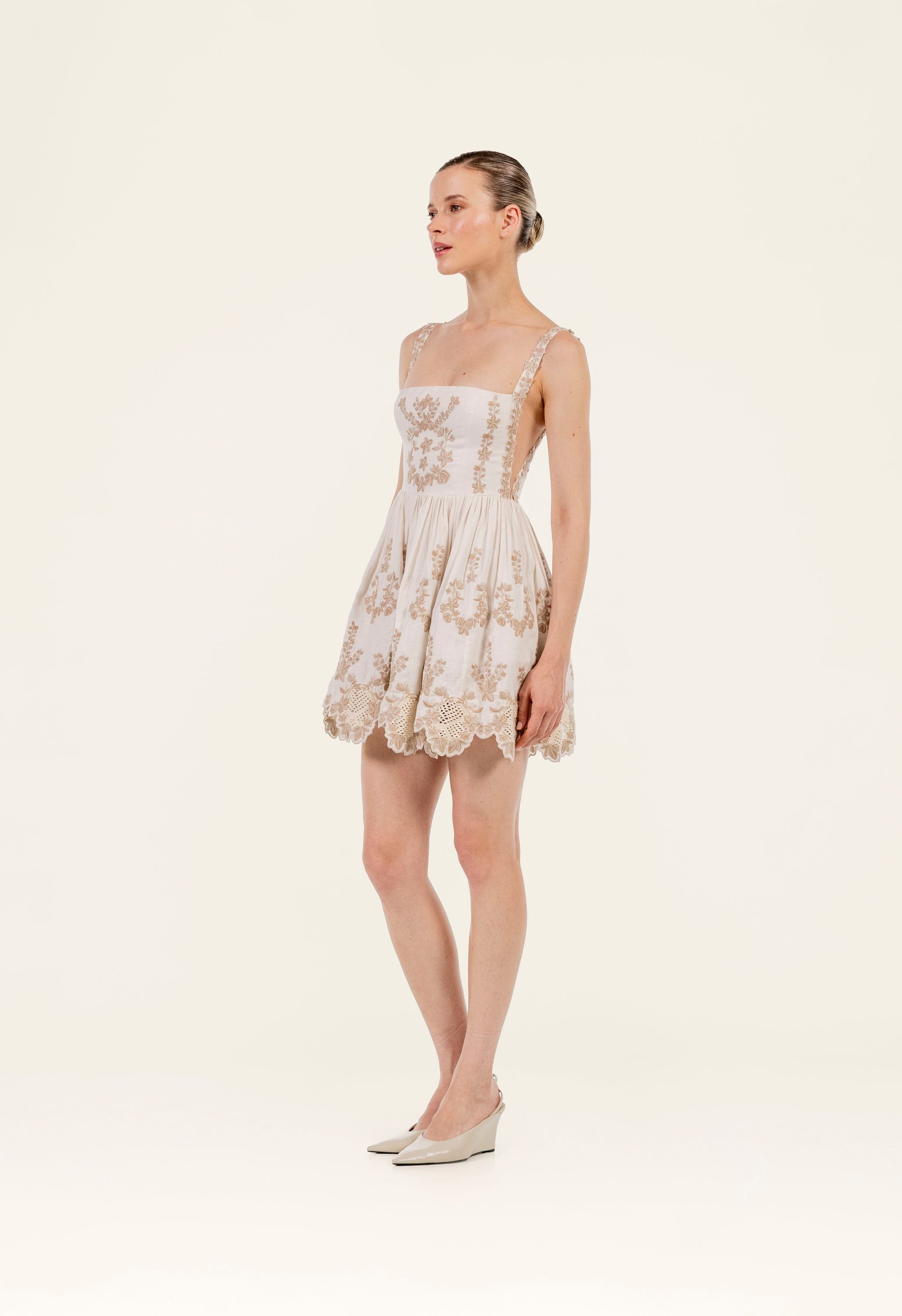 Mielero Cauca Mini Dress | 20856 | AGUA by Agua Bendita) – AGUA by