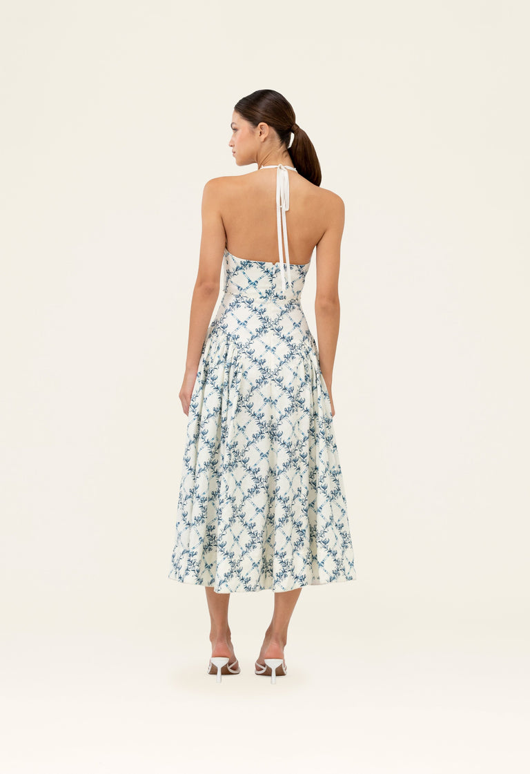 ☆AGUA by AGUA BENDITA☆ ホルターネックサマードレス・Balsa♪ Balsa Gloriosa Midi Dress | AGUA by Agua Bendita – AGUA by