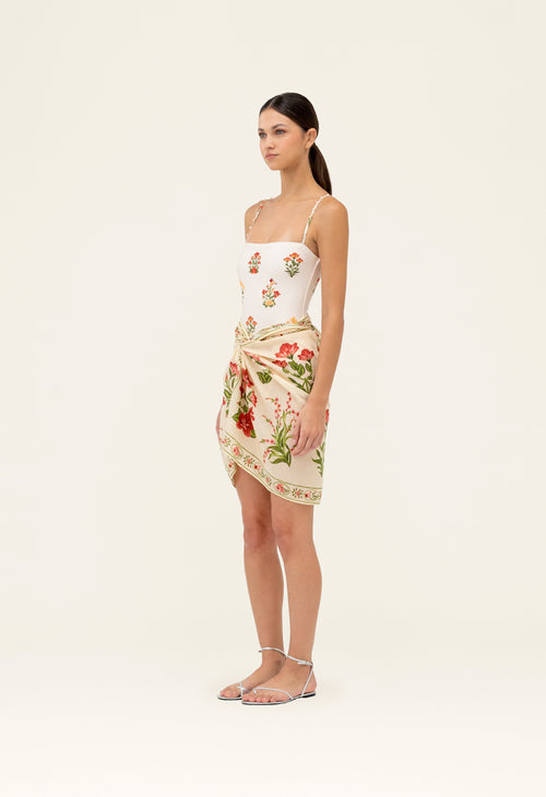 水着・ビーチグッズその他 PRADA FW25 Embroidered cotton sarong (31158SOOO17K7 F0924) Embroidered cotton sarong – G&B
