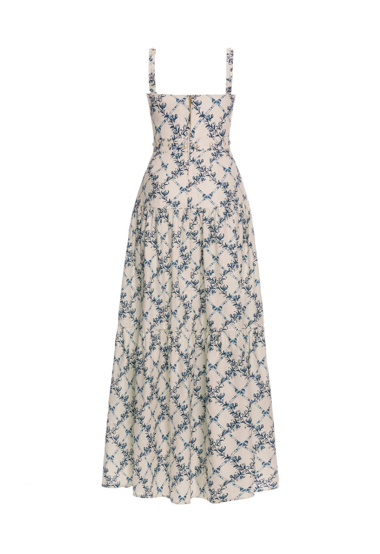 ☆AGUA by AGUA BENDITA☆ コットン刺繍マキシドレス・Lima♪ Lima Relato Hand-Embroidered Maxi Dress – AGUA by Agua