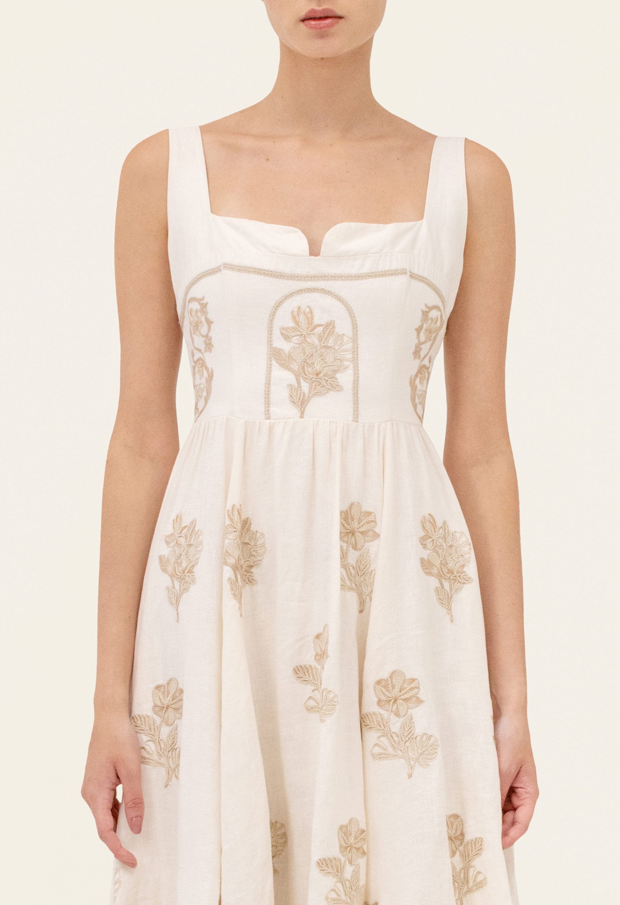 agua by agua bendita cinefila madera maxi dress Jaspe Madera Maxi Dress M