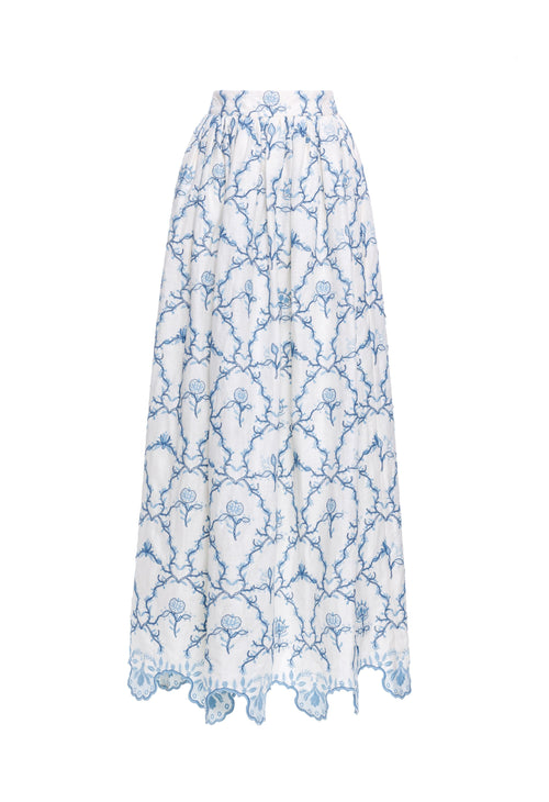 ☆AGUA by AGUA BENDITA☆Under The See マキシリネンスカート♪ Designer Maxi Skirts – AGUA by Agua Bendita International