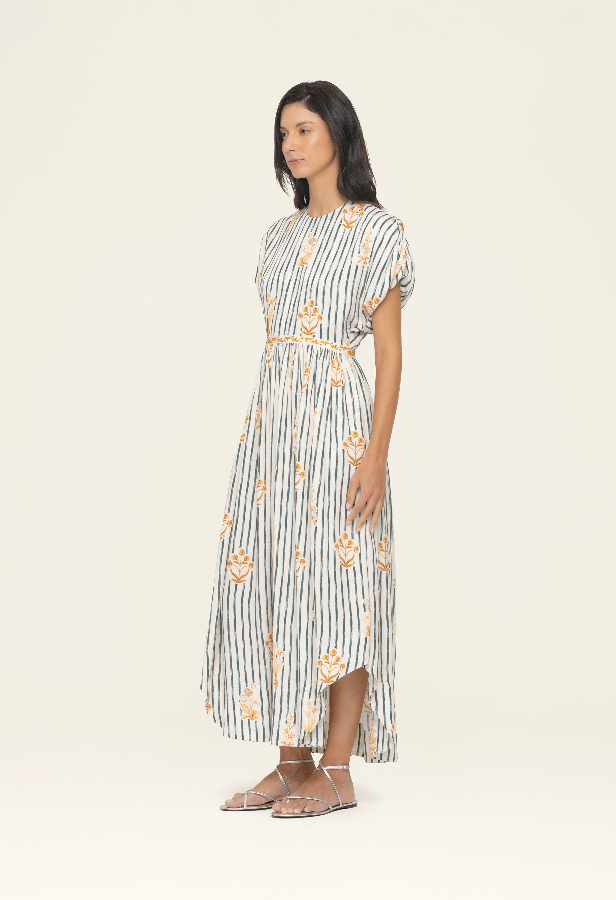 グラニック　「ミコノスハーパー／ギリシャ」 Aire Herbario Embroidered Maxi Dress | Agua by Agua Bendita – AGUA