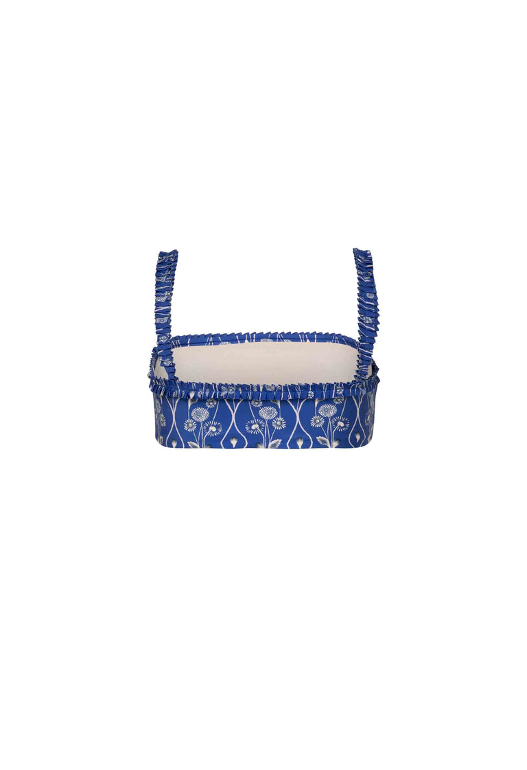 Olmo Petalo Embroidered Bikini Top | Agua by Agua Bendita