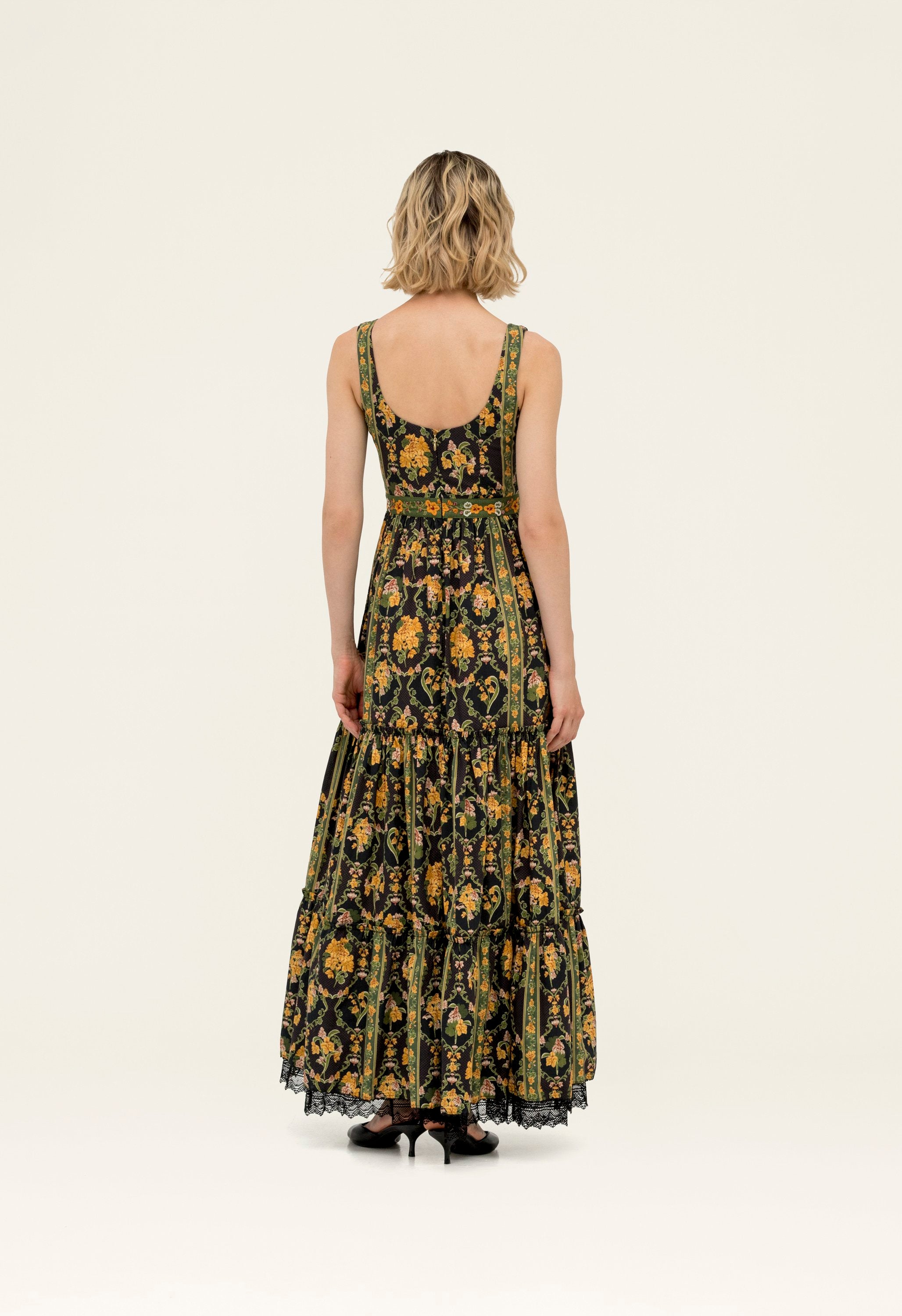 Azulejo Cordillera Maxi Dress | AGUA by Agua Bendita | 20338