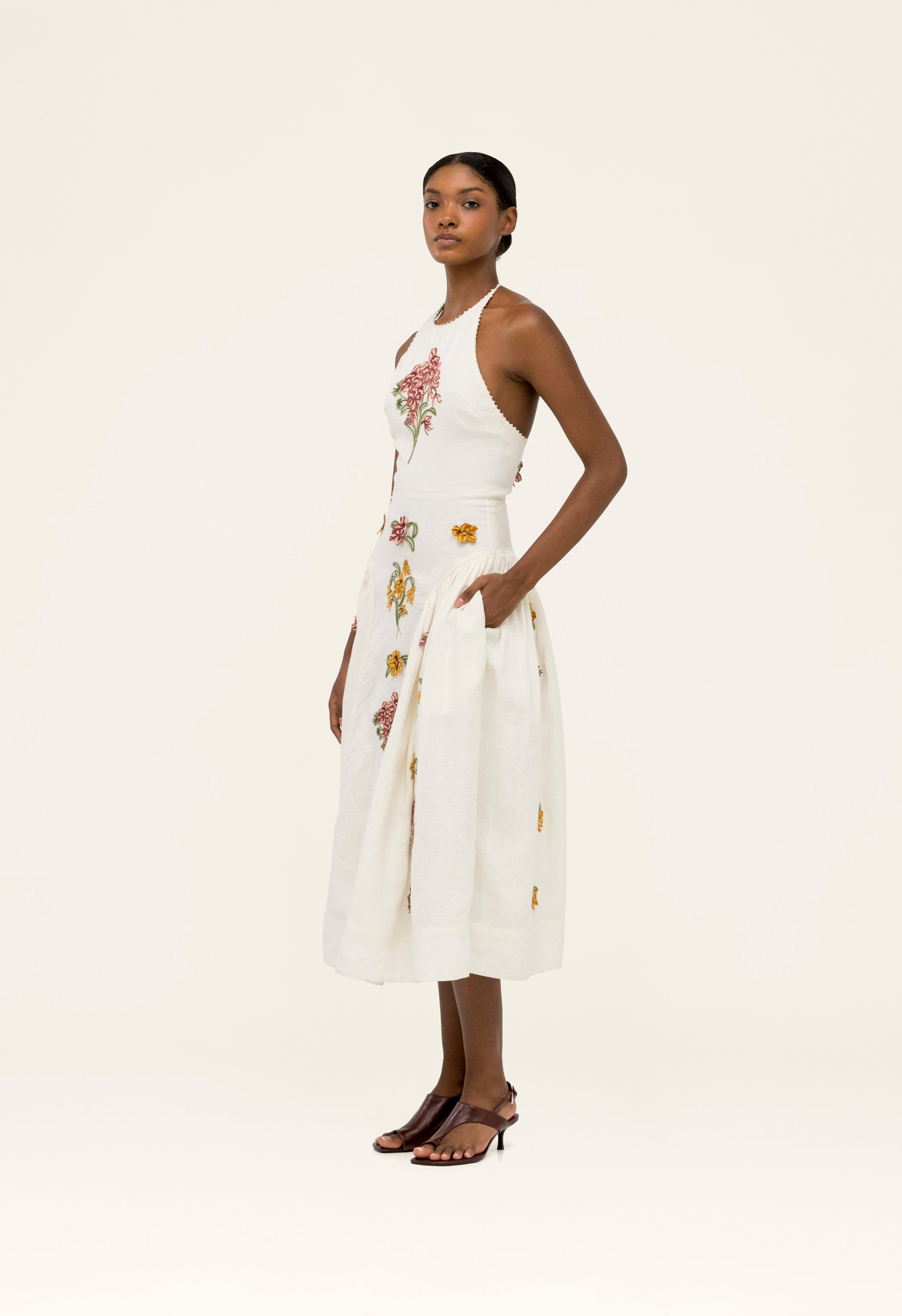 Balsa Cordillera Midi Dress | AGUA by Agua Bendita | 20334 – AGUA