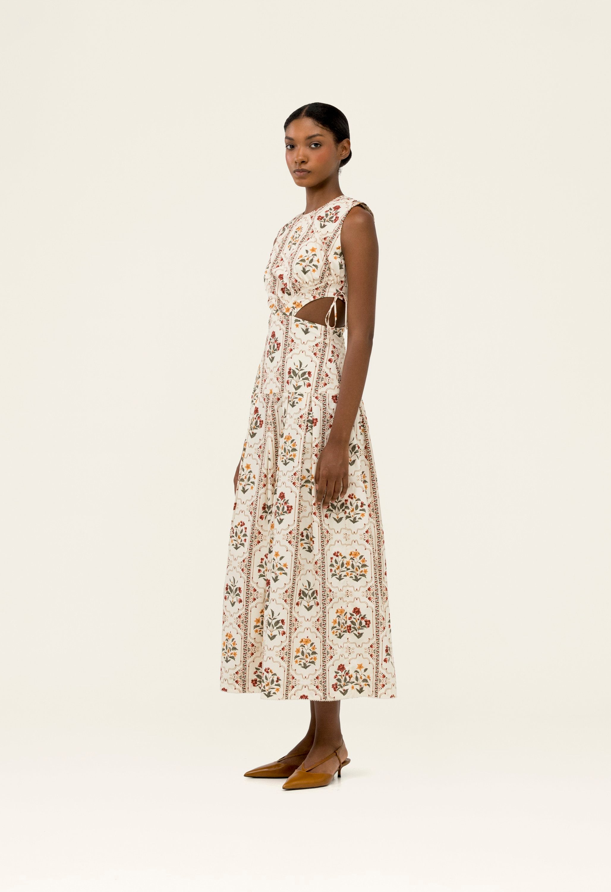 agua by agua bendita otono cutout linen midi dress molly boyd on LTK