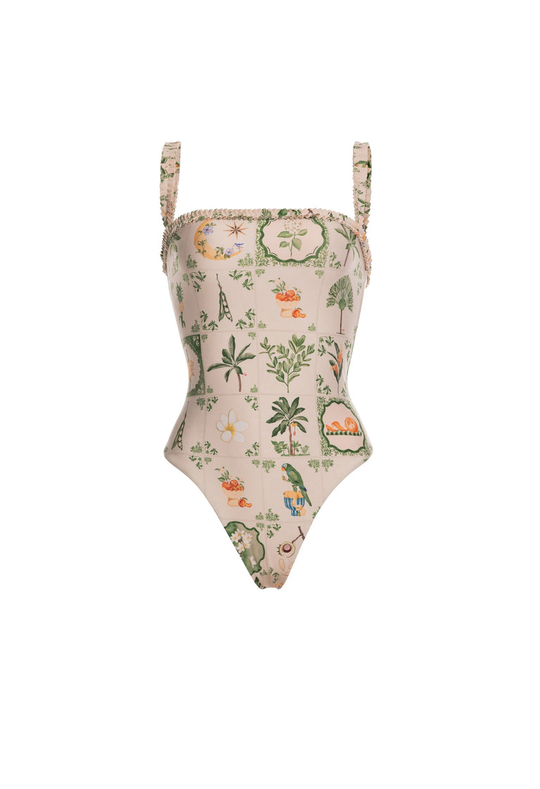 【AGUA BY AGUA BENDITA】limon プリント recycled swimsuit Limon Wild One piece | AGUA by Agua Bendita – AGUA by Agua