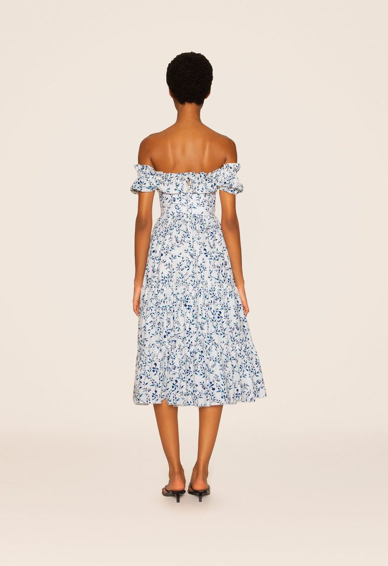 Banana-Acacias-Blue-Midi-Dress-7493 - 2