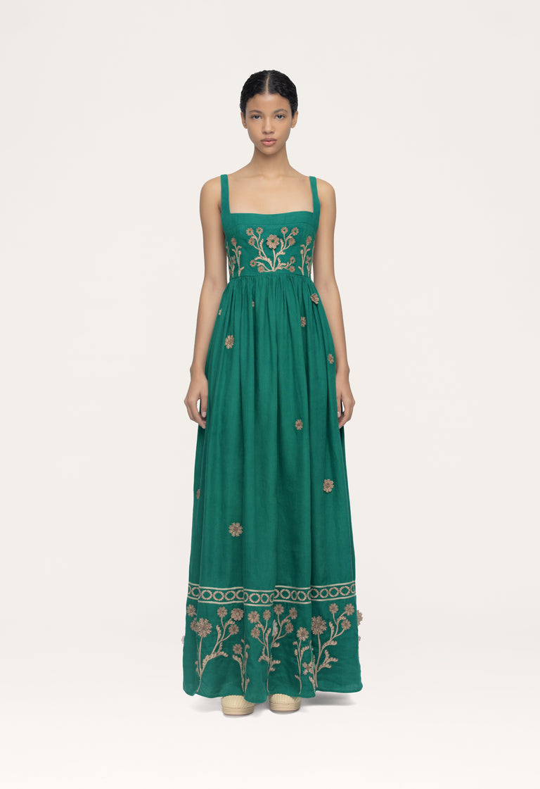 Barbara-Esmeralada-Midi-Dress-14032 - 1