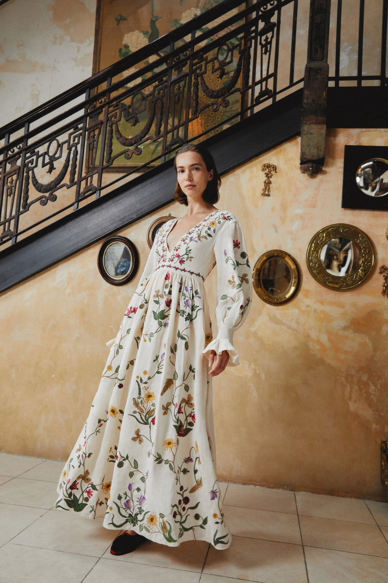 Bosque-Cultivo-Embroidered-Maxi-Dress-14210 - 2