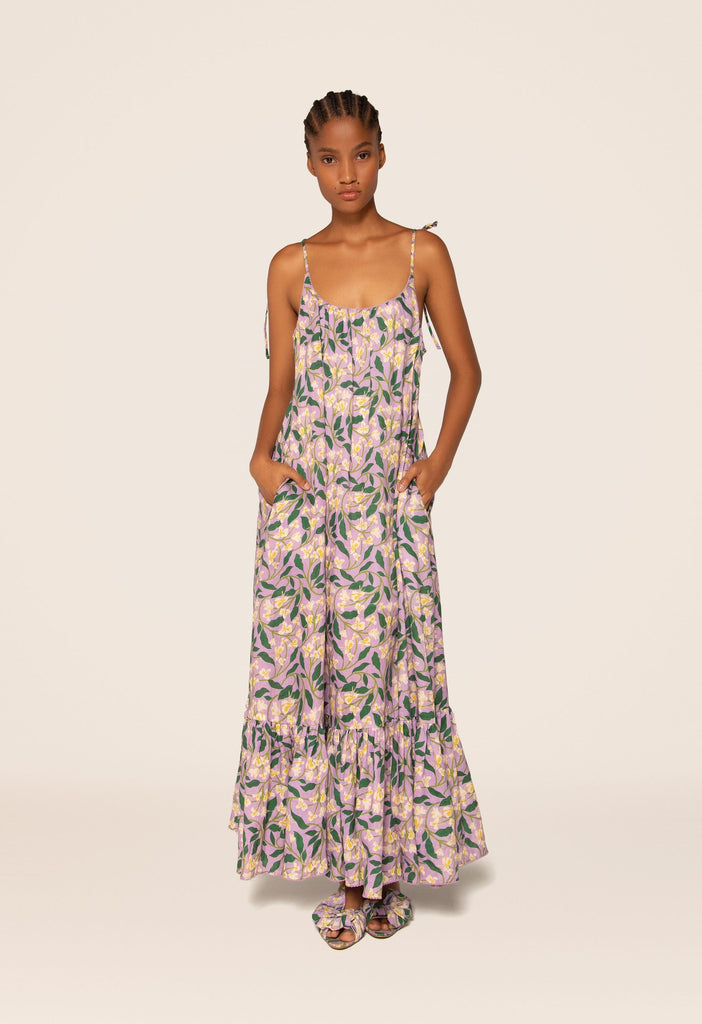 Bossa Dos Gardenias Lila Maxi Dress Agua by Agua Bendita Agua by Agua Bendita INT