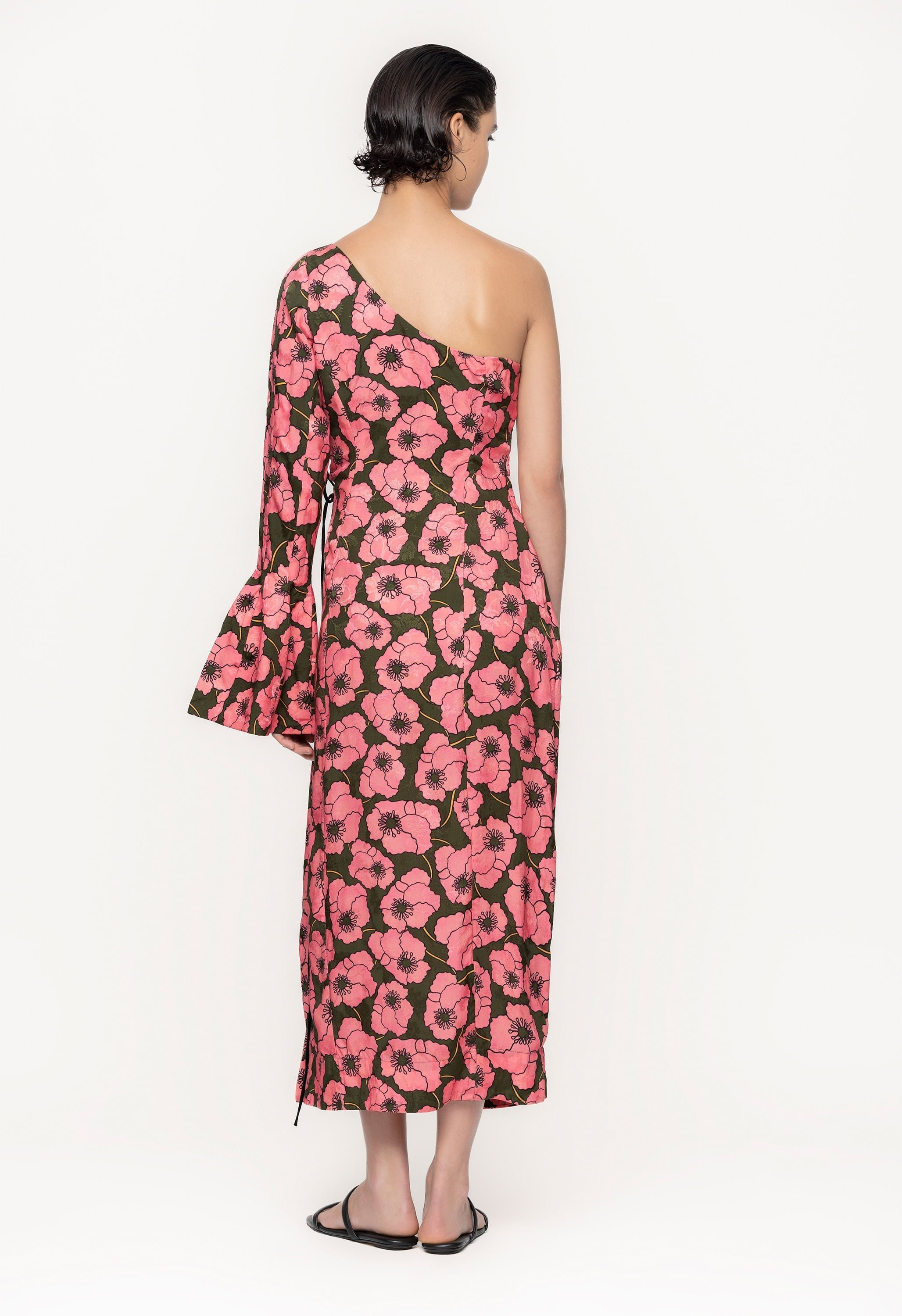 Cadillo-Botanico-Rosa-Viscose-Jacquard-Maxi-Dress-11243