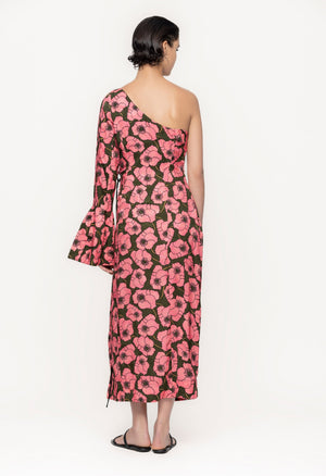 Cadillo-Botanico-Rosa-Viscose-Jacquard-Maxi-Dress-11243