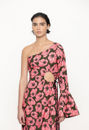 Cadillo-Botanico-Rosa-Viscose-Jacquard-Maxi-Dress-11243