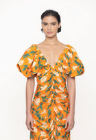 Camelia-Sabanero-Dorado-Viscose-Jacquard-Midi-Dress-11206