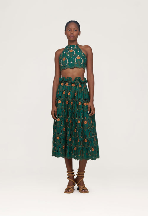 Main image -   Carlota-Cotton-Eyelet-Cropped-Top-12644 