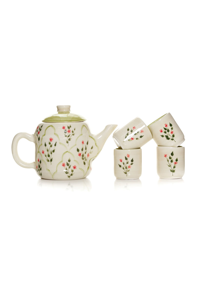 Hand-illustrated-Floral-Tea-Set-13927 - 1