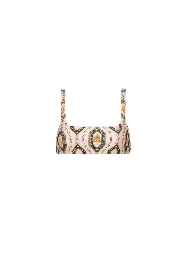 Havana Calado Embroidered Bikini Top | Agua By Agua Bendita