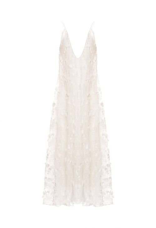 Hover Alternative image -   Hierbaluisa-Diente-De-Leon-Organza-Maxi-Dress-11263-HOVER 