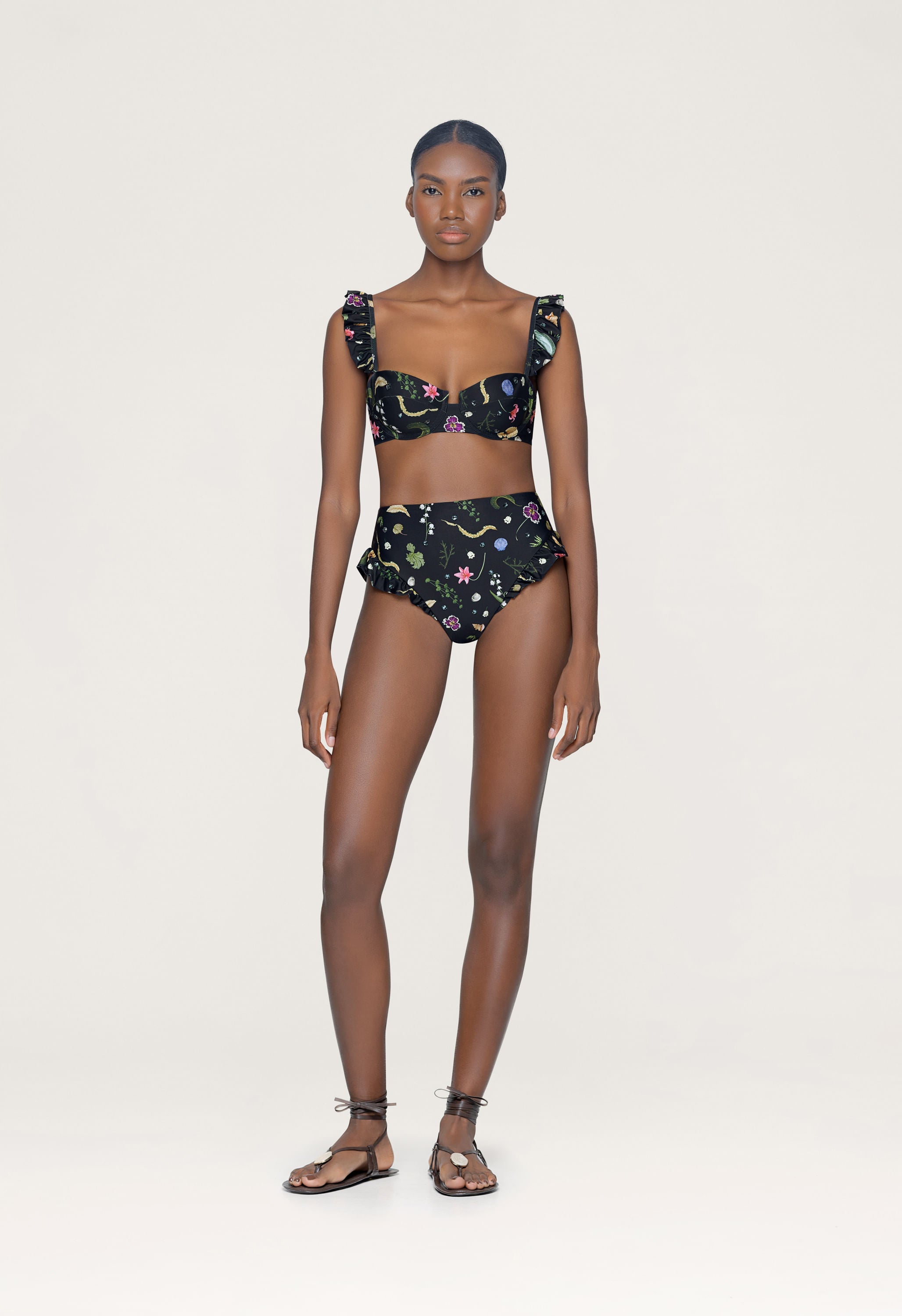 Jengibre Tesoro Embroidered Bikini Bottom | Agua By Agua Bendita