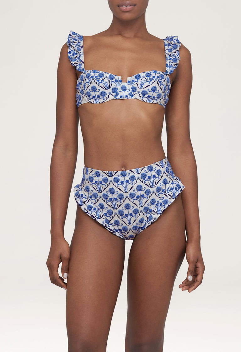 Jengibre Ventura Hand-Embroidered Bikini Bottom | Agua By