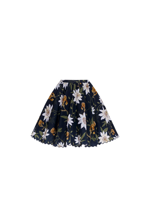 Hover Alternative image -   Leonora-Pasiflora-Sugar-Cane-Mini-Skirt-12593-HOVER 
