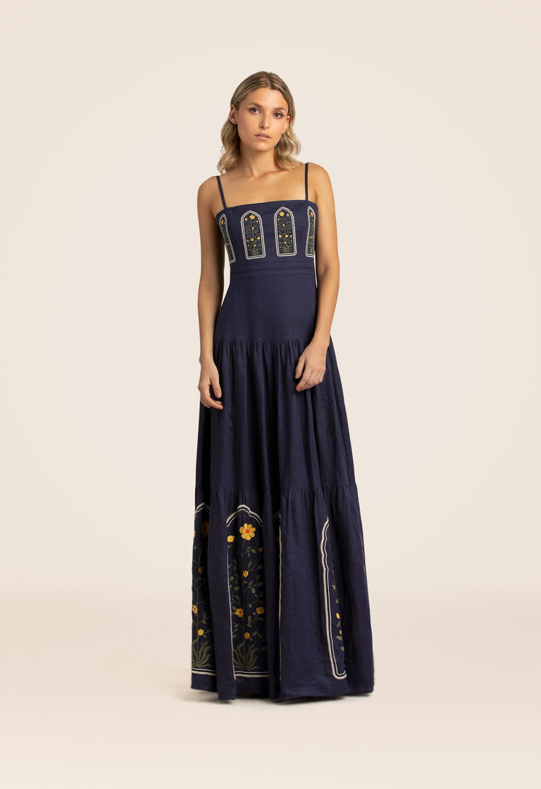 Lima-Margarita-Dark-Blue-Maxi-Dress-8428 - 1