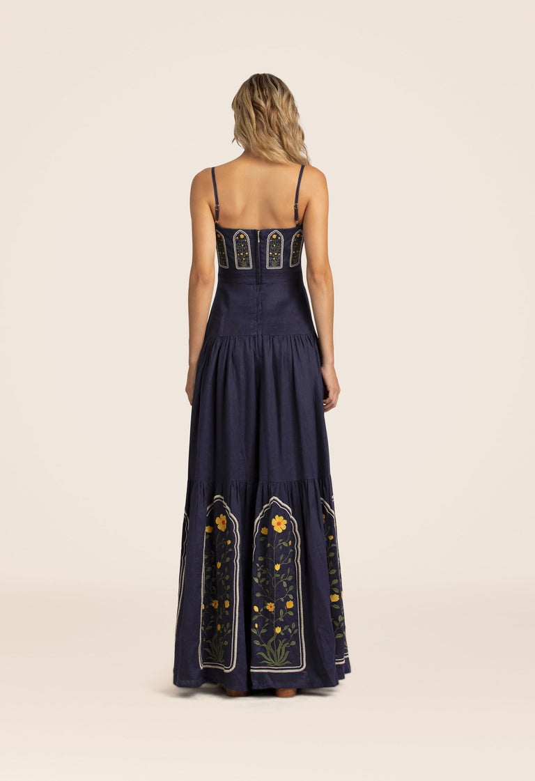 Lima-Margarita-Dark-Blue-Maxi-Dress-8428 - 2