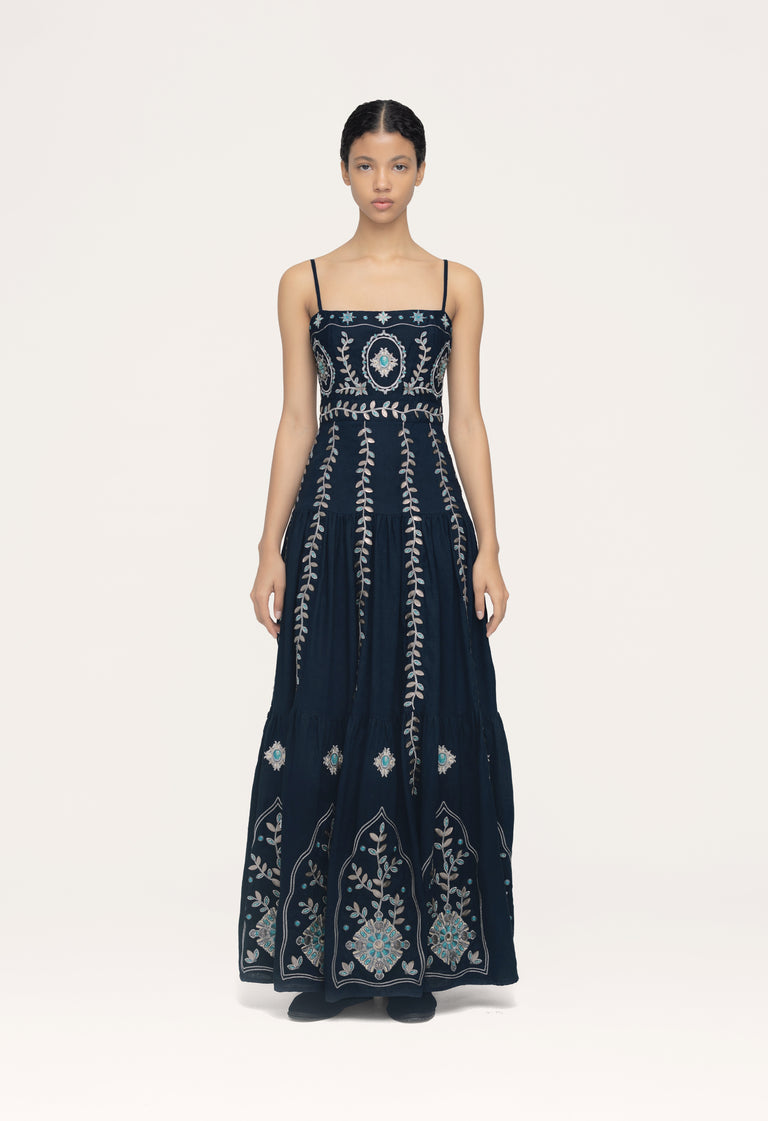 Lima-Relicario-Embroidered-Maxi-Dress-14232-1 - 1