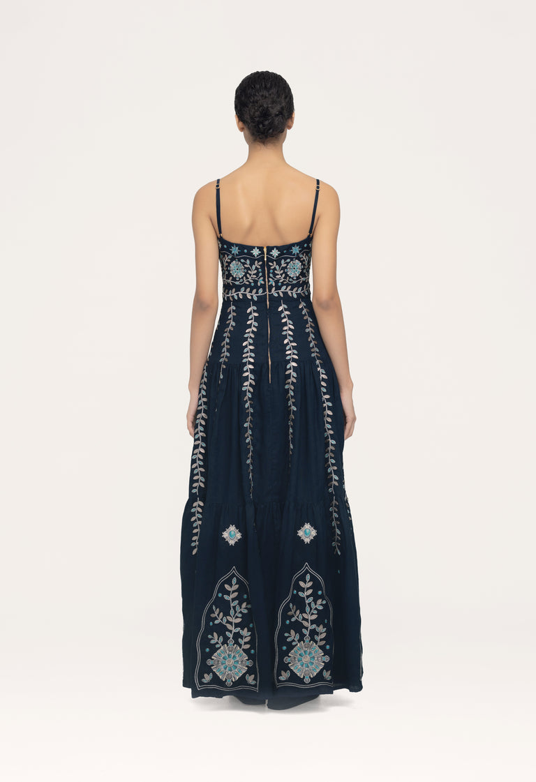 Lima-Relicario-Embroidered-Maxi-Dress-14232-2 - 2