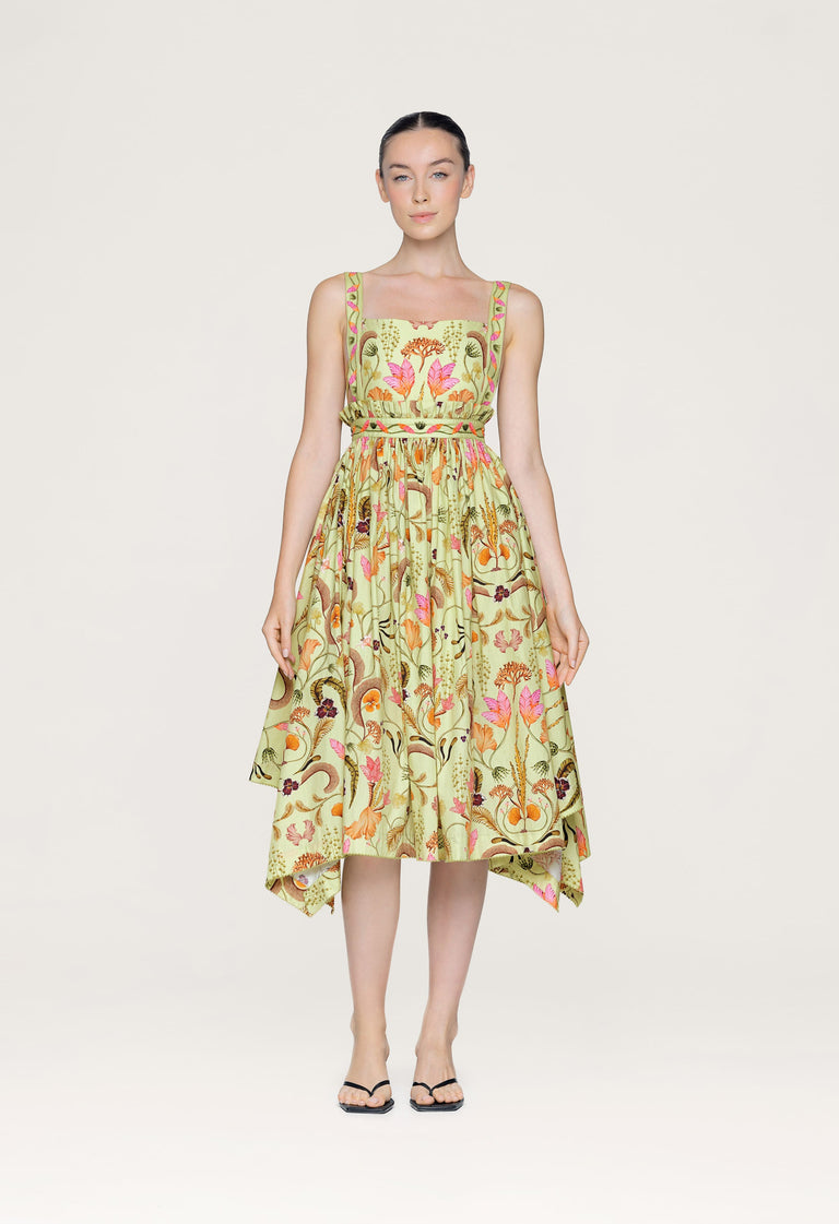 Lunatus Habitat Cotton Midi Dress