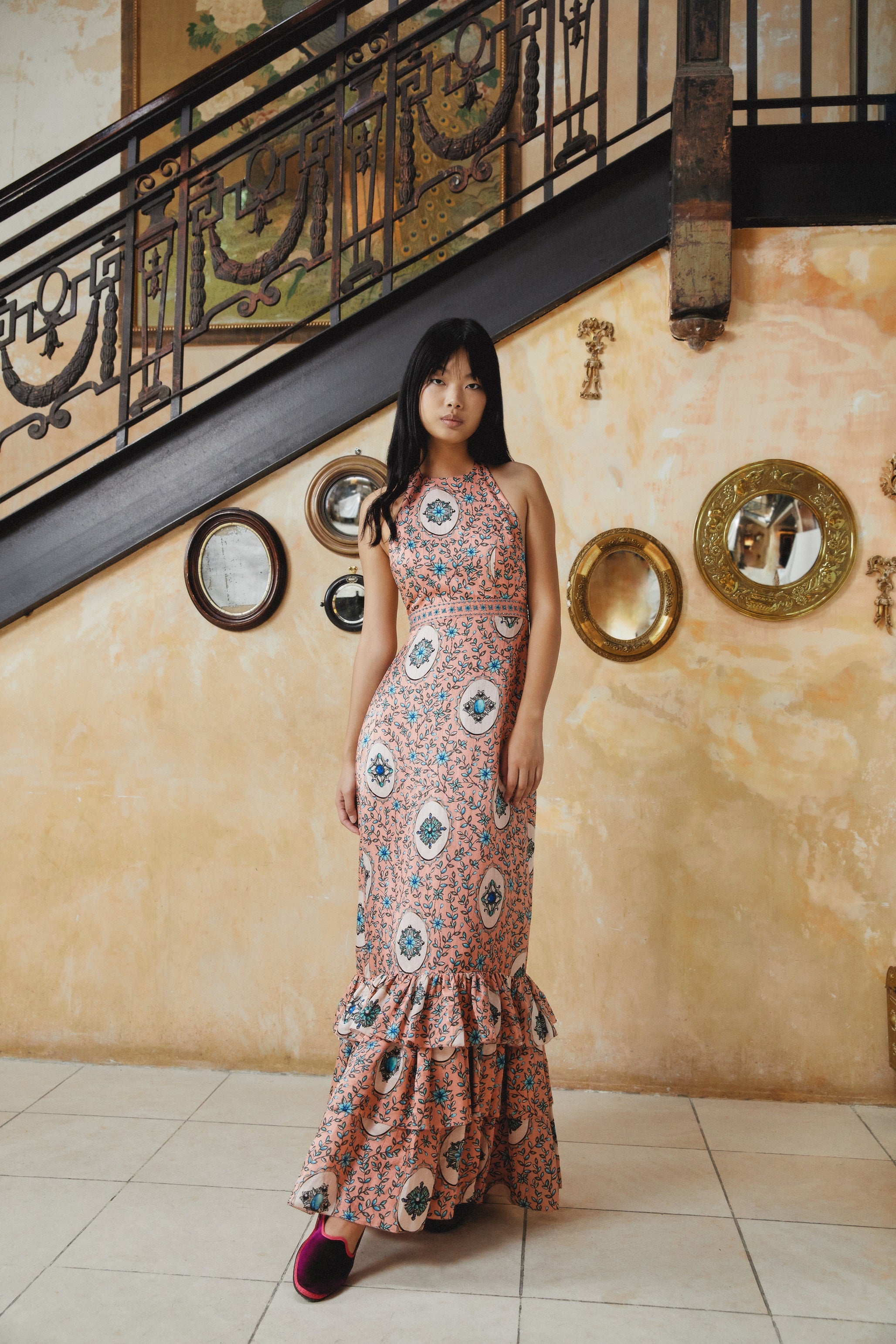 Agua By Agua Bendita Cofre Linen & Silk-Blend Maxi Dress Agua By Agua Bendita Cofre Linen & Silk-Blend Maxi Dress